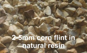 2-5mm corn flint in natural resin